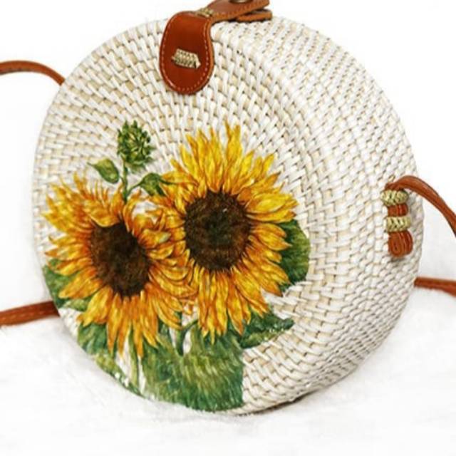 

Tas rotan motif lukis dg harga promo di jamin paling murah