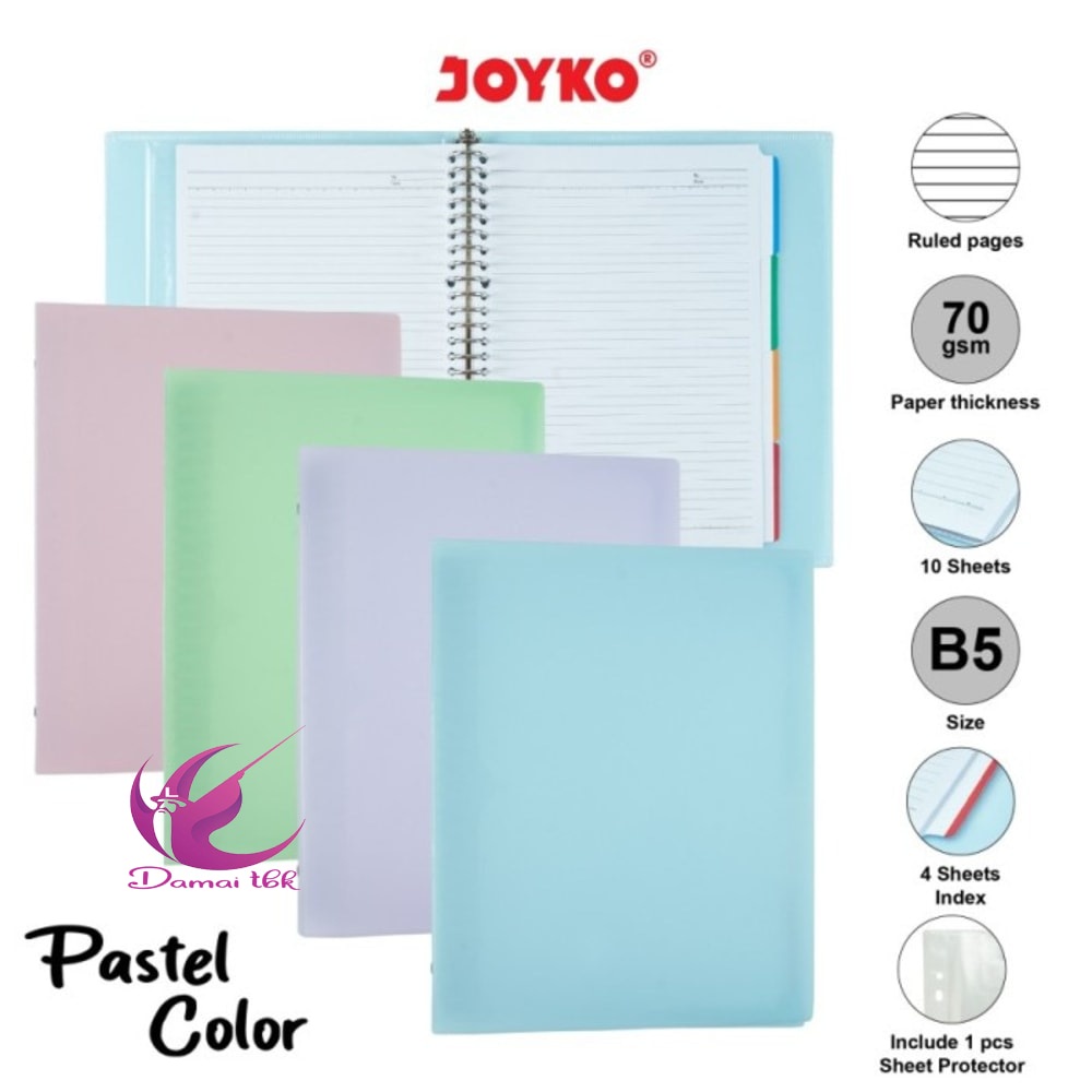 

Joyko Binder Note B5-MHPT-143 Buku Catatan Loose Leaf Warna Pastel