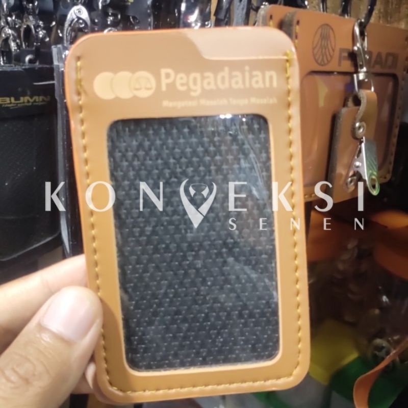 

gantungan kulit id card pegadaian
