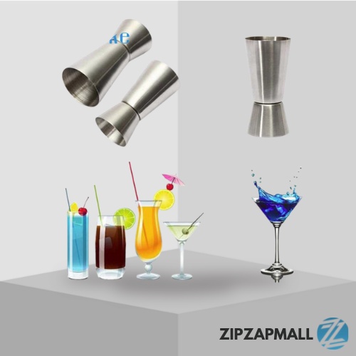 One Two Cups Gelas Ukur Jigger Bartender Double Shot 15 30ml / Gelas Ukur Pengukur Takar Takaran Air Kopi Susu Sirup Bartender Barista Stainless Steel Ml / Alat Ukur Minuman / Wadah Ukur Ml / Takaran Air / Takaran Minuman Bartender Murah Original