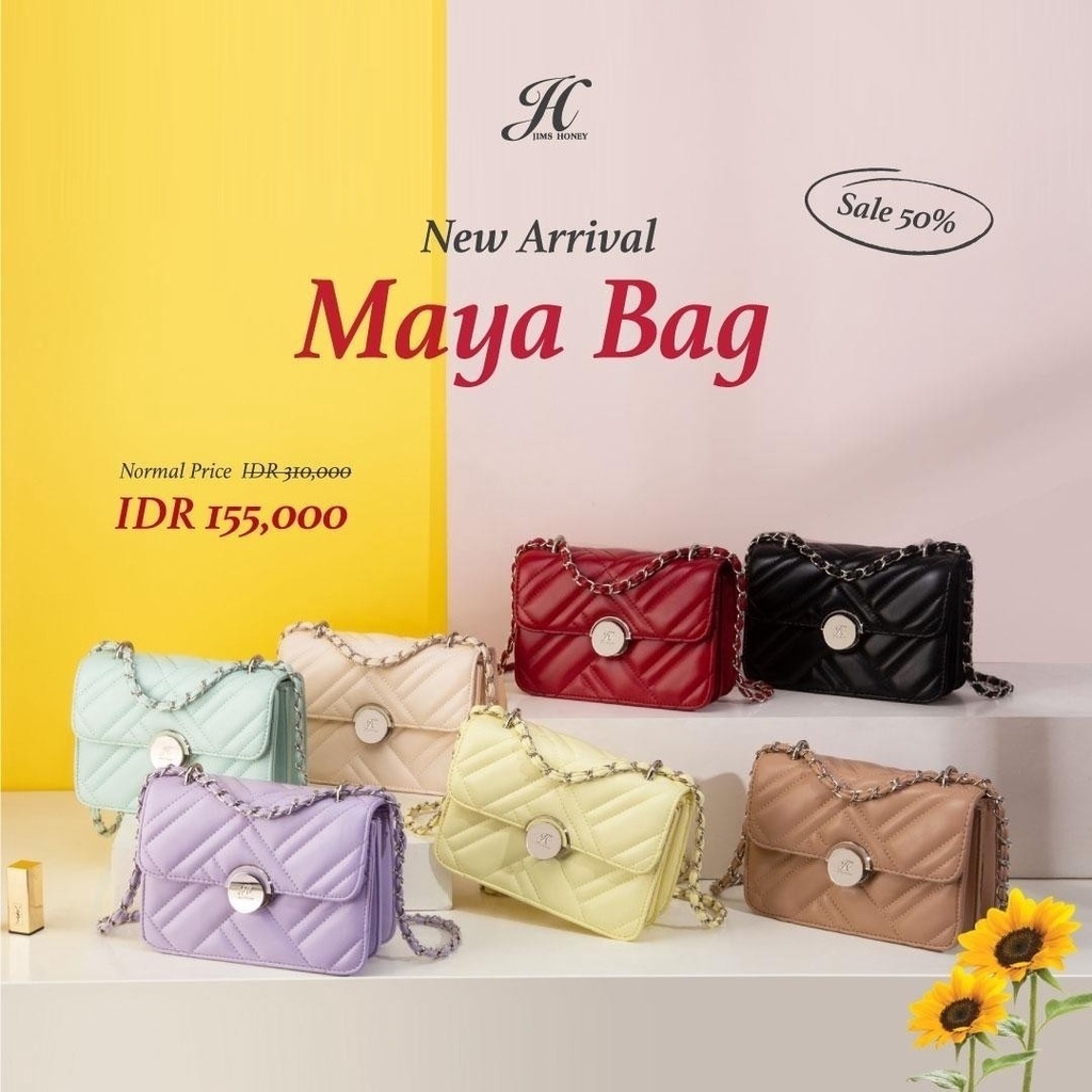 Jims Honey Maya Bag Tas Selempang Dompet Cewek Wanita Mini Fashion Korea Keren Import Jimshoney Ori