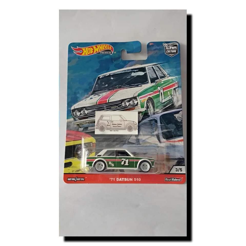 promo hot wheels 71 datsun 510 doorslamer Bukan THS treasure hunt
