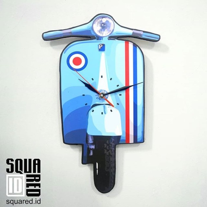 Jam Dinding Dekoratif - vespa