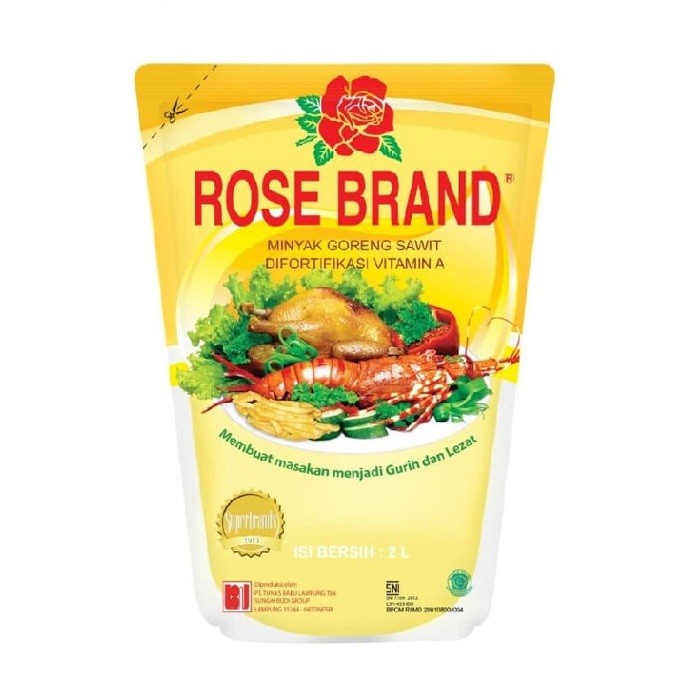 

minyak goreng sawit rose brand pouch 2 liter