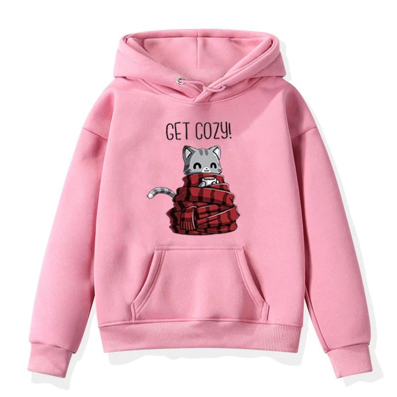 Sweater Anak Get Cozy / Sweater Hoodie Anak Baju Anak Kekinian Unisex