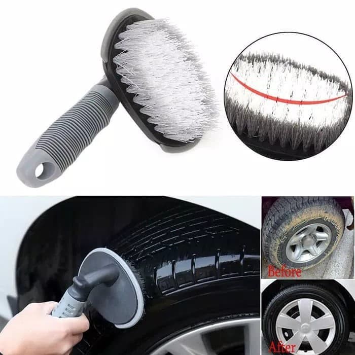 ✅ BISA COD Sikat Pembersih Ban Velg Mobil Motor Sepeda Karpet Lantai Car Tire Brush High Quality