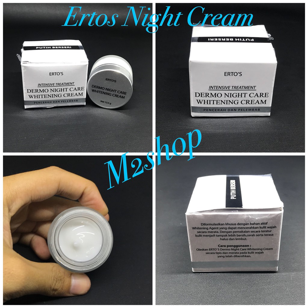 [ ERTOS NIGHT CREAM ] CREAM MALAM ERTOS - MELEMBABKAN KULIT WAJAH