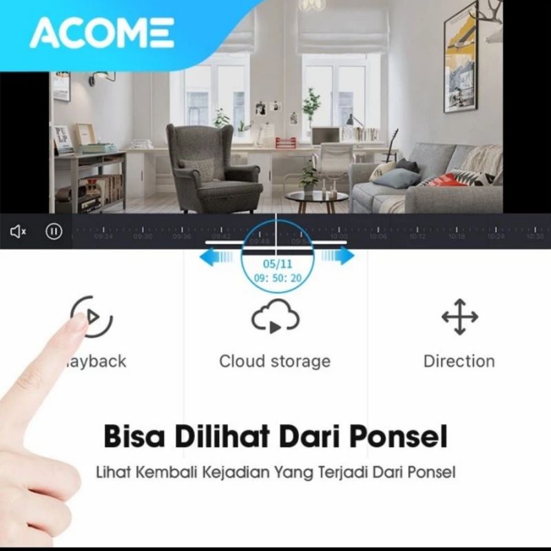 ACOME APC04 CCTV FULL HD 1080 IP WiFi Camera Outdoor ORIGINAL