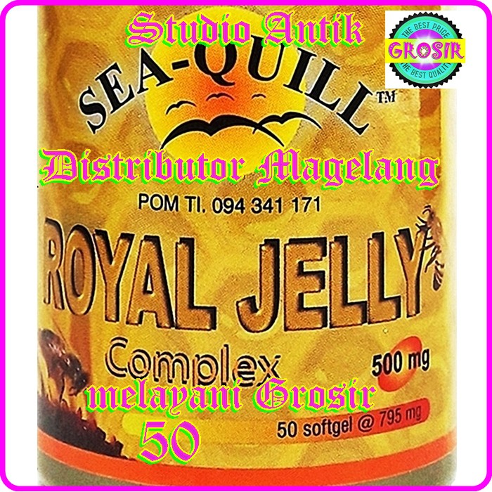 SEA QUILL ROYAL JELLY 50 - 16507 - SEAQUILL - STAMINA - ROYALJELLY - DAYA TAHAN TUBUH - DISTRIBUTOR