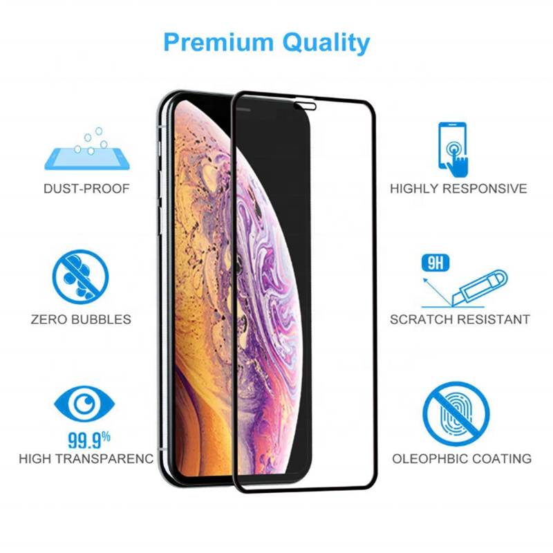 1pc Pelindung Layar Tempered Glass Untuk iPhone 11 12 Pro Max Mini 6 6s 7 8 Plus X XS Max XR SE 2020