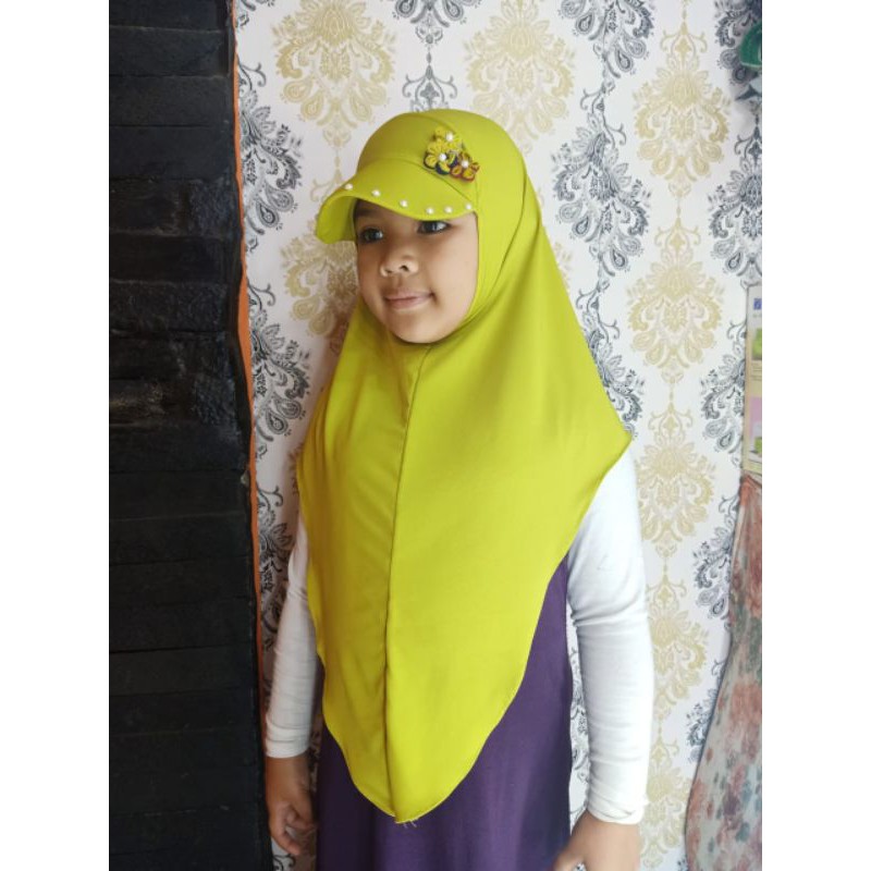 JILBAB TOPI ANAK SHAFAROVA| JILBAB SPORTY ANAK| JILBAB MODERN ANAK