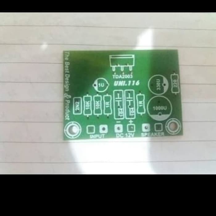 New pcb power 12v ic tda 2003