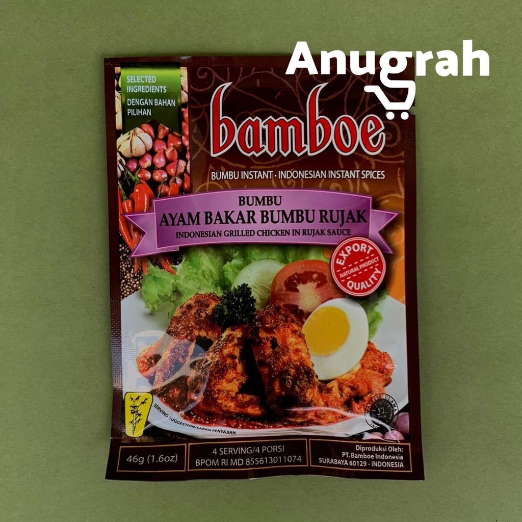 

Bamboe Bumbu Instant Masak Ayam Bakar Bumbu Rujak 46gr