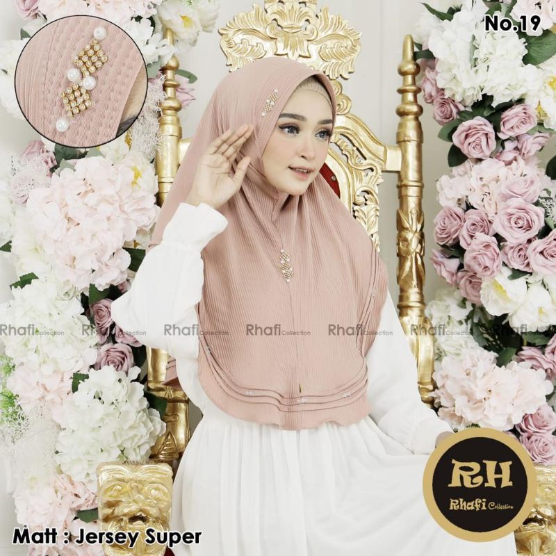 JILBAB INSTAN PLISKET JERSEY SUPER / 19 / ORI RH COLLECTION