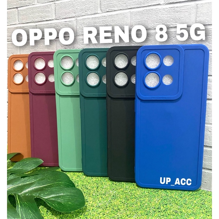 OPPO RENO 7 7Z 5G A96 Case Pro Candy Macaron Warna Tpu Lens Protector Kamera Case Makaron Premium Soft Case Full Cover