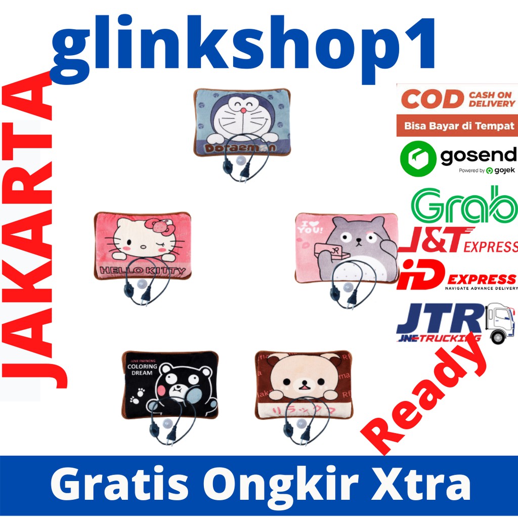 glinkshop1 Grosir  1kg=6pcs Bantal Penghangat perut nyeri haid, Menstruasi terapi Air Panas Karakter