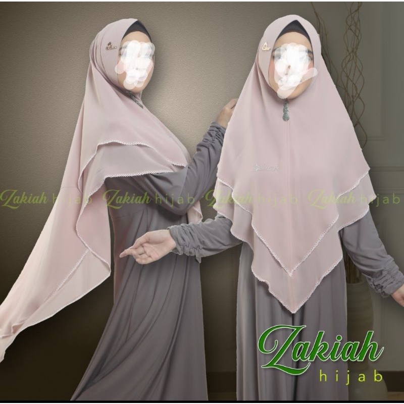 Khimar ceruty premium original 100% zakiah hijab