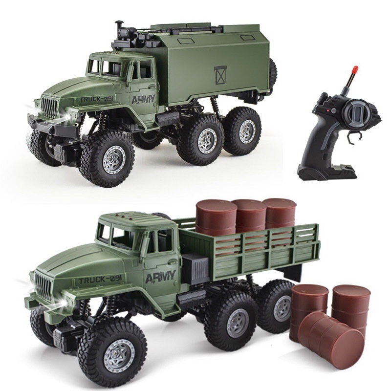 RC Military Truck Remote Control Kontrol Mobil Mobilan Remot Scale 1:16