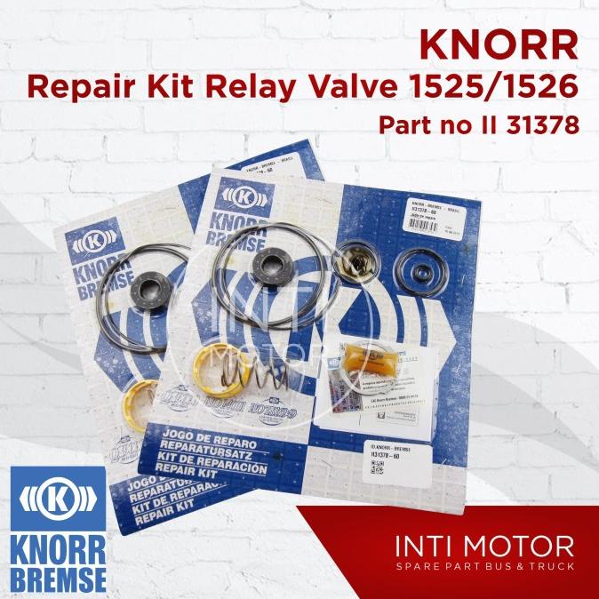 Termurah Sparepart Mobil Bus Truk Aksesoris mobil KNORR - REP KIT RELAY VALVE - II31378 - BIS MERCY 
