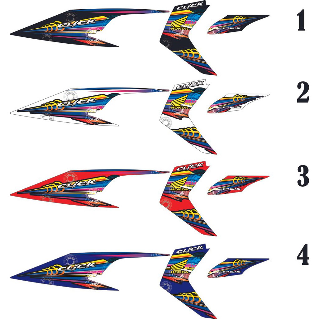 X2 STRIPING CUSTOM HONDA VARIO CBS TECNO 110 OLD. SR07