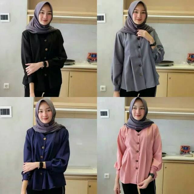 Baju Atasan Wanita Shamira Blus Muslim Baju Muslim