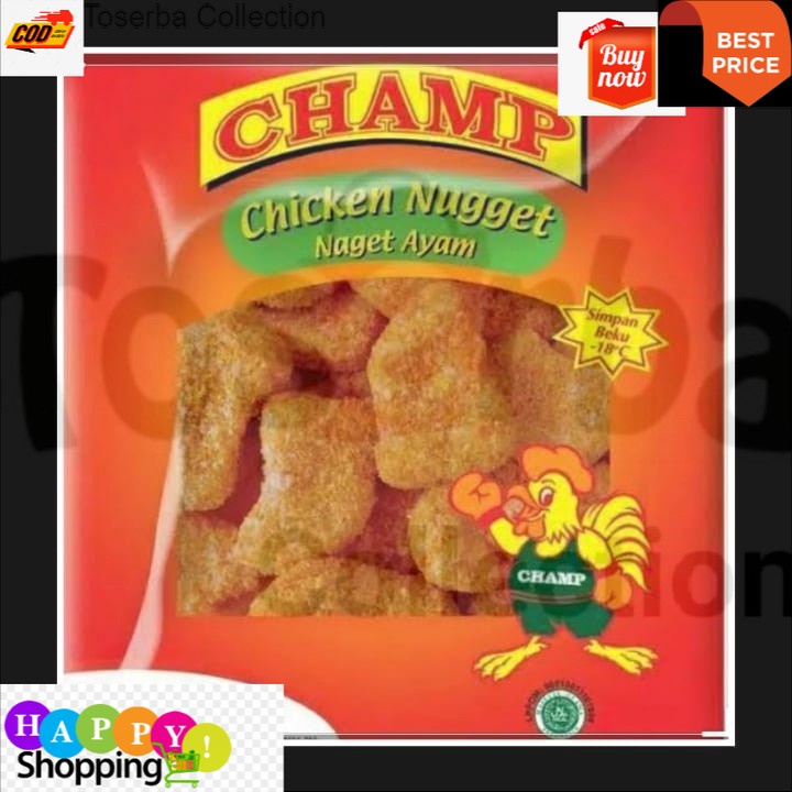 

Toserba Collection Murah CHAMP Nugget 250 gram Bandung - Cimahi