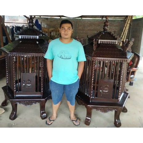 KANDANG AYAM JATI SANGKAR AYAM BEKISAR KANDANG KAYU MURAH