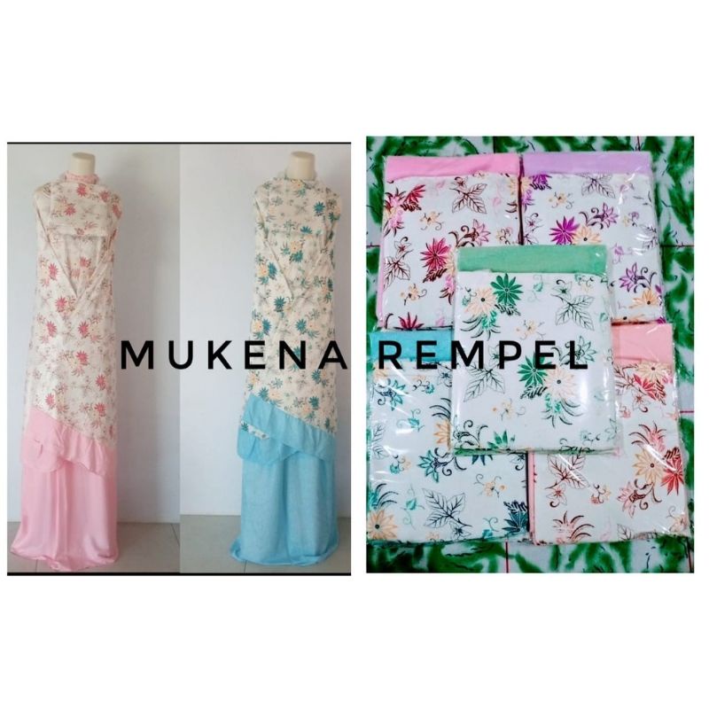 MUKENA BALI MUKENA DEWASA MUKENA TRAVELING MUKENA KAIN SANTUNG ORIGINAL