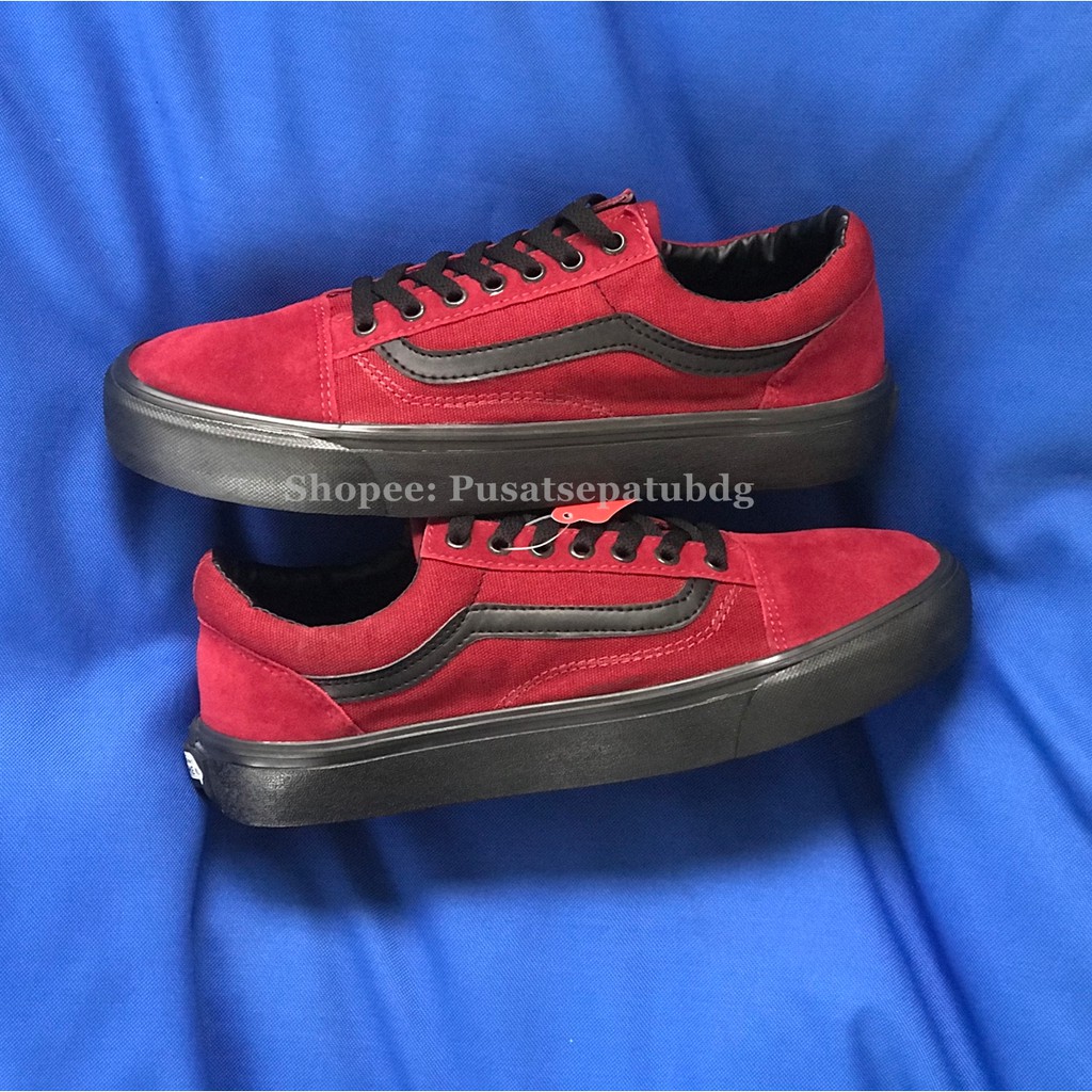 VANS OLDSKOOL MAROON BLACK SOLHITAM