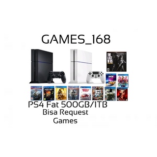 PS4 PLAYSTATION FAT HDD 500GB DAN 1TB + ISI GAMES FULL +1STIK
