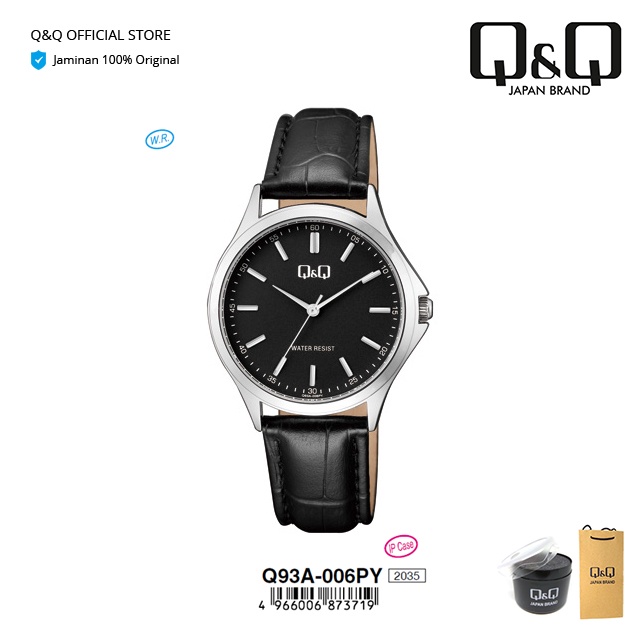 Q&Q QnQ QQ Original Jam Tangan Wanita Fashion Analog Kulit - Q93 Q93A Tahan Air 3 BAR-2