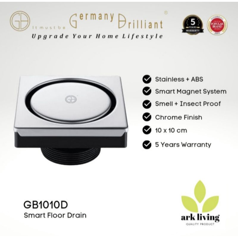 Floor Drain / Pembuangan Air Lantai Germany Brilliant GB1010D