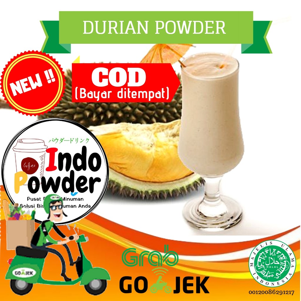 Bubuk Durian 1Kg / Durian Bubuk 1Kg / Powder Durian 1Kg / Durian Powder 1Kg / Bubuk minuman durian