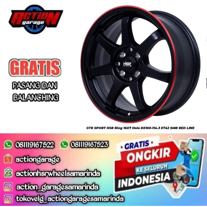HSR GTR SPORT HSR R16X7 H8X100-114,3 ET42 SMB/RL