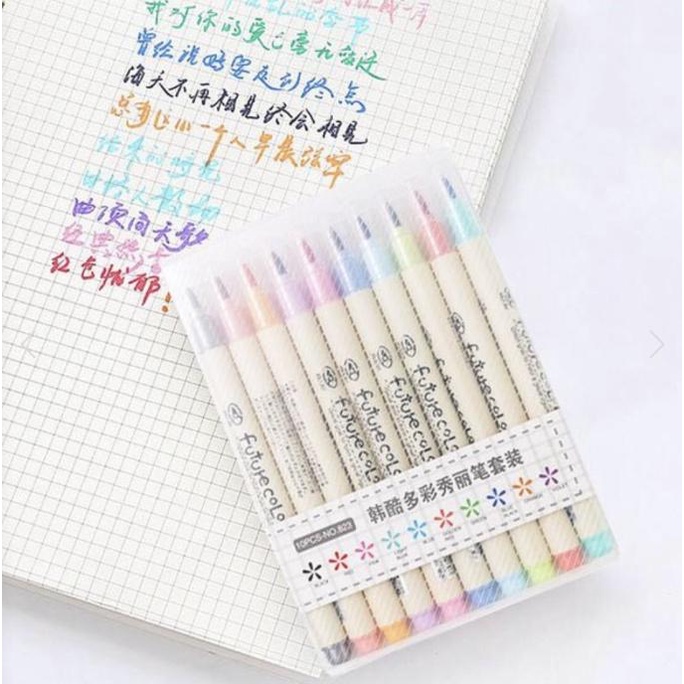 

[[COD]] Brush pen future collor isi 10 warna OBRAL Kode 1306