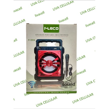 SPEAKER KARAOKE BLUETOOTH FLECO F-1914 FREE MIC