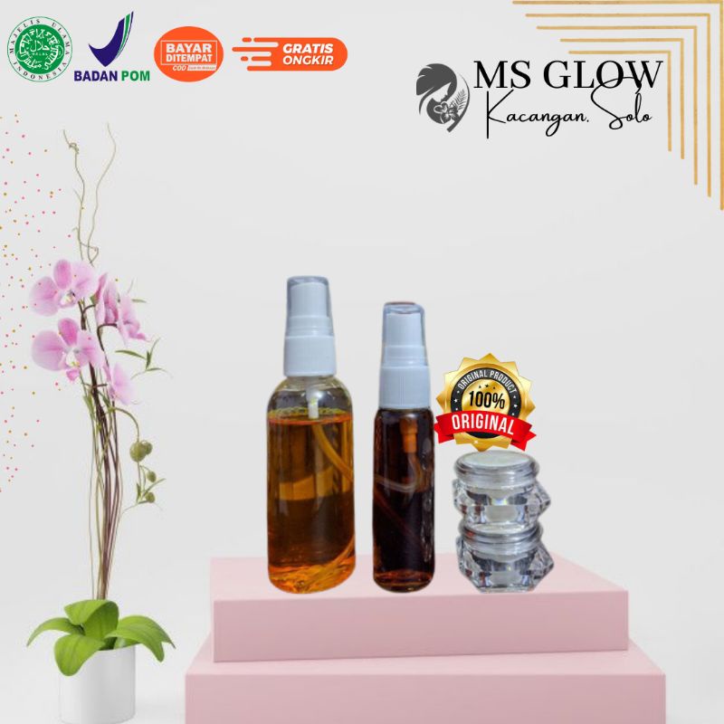 Share In Jar MS GLOW Paket Acne Paket Whitening Paket Ultimate Paket Luminous ecer Cream Siang Cream