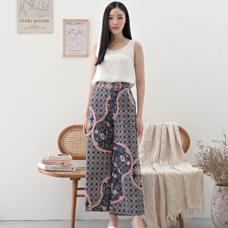 Kulot Batik 164 BNI/ Kulot Batik Wanita Modern/ Bawahan Batik Wanita