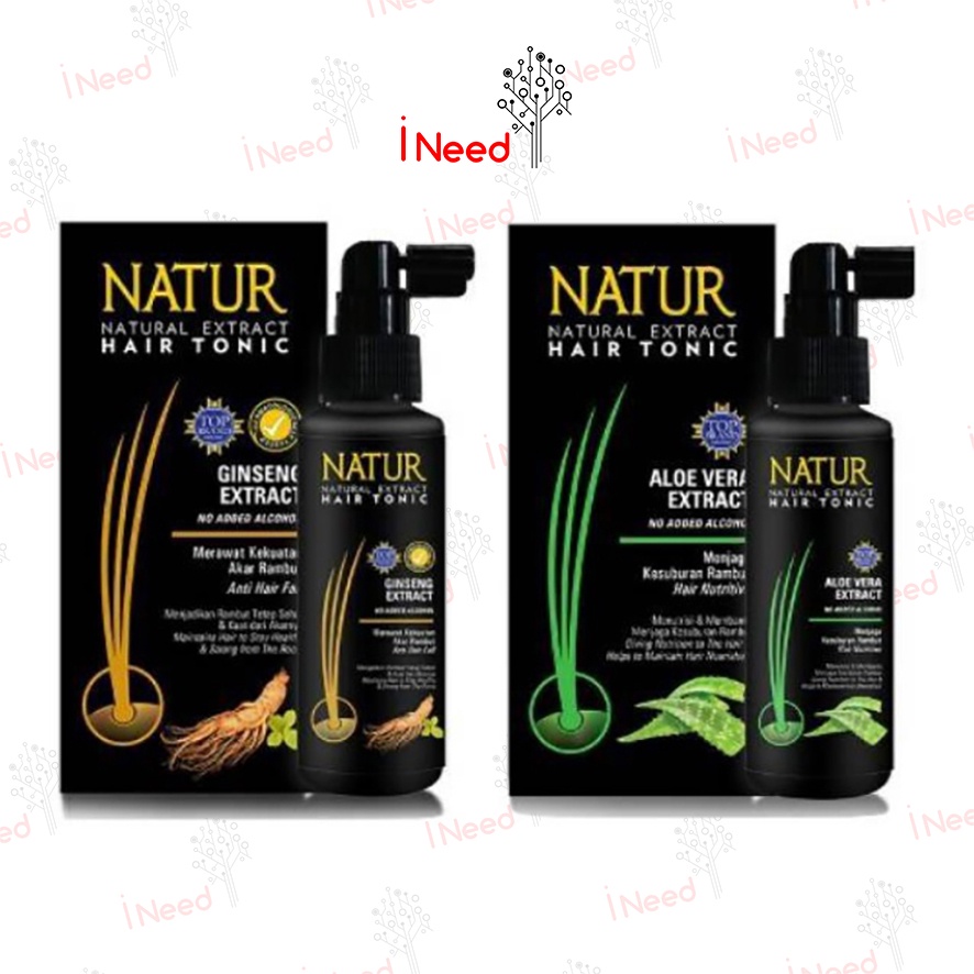 (INEED) NATUR Natural Extract Hair Tonic Aloe Vera Extract | Ginseng Extract - 50ml / 90ml