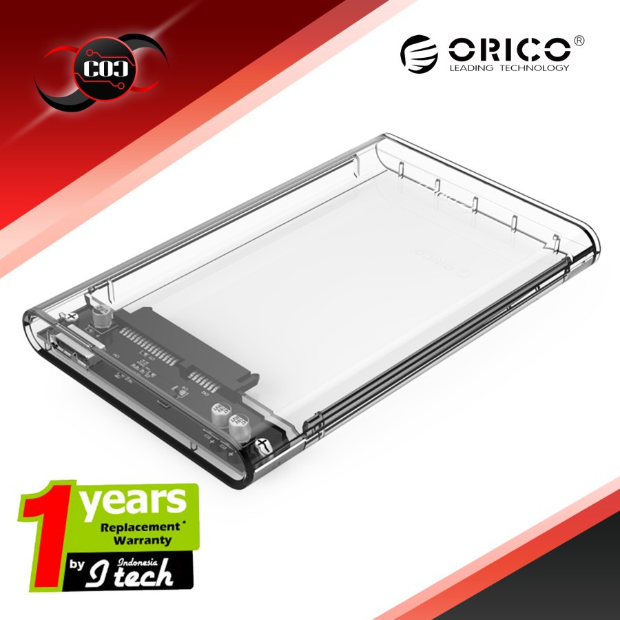 Orico 2139U3 Transparent - Harddisk Enclosure 2.5" SATA To USB 3.0