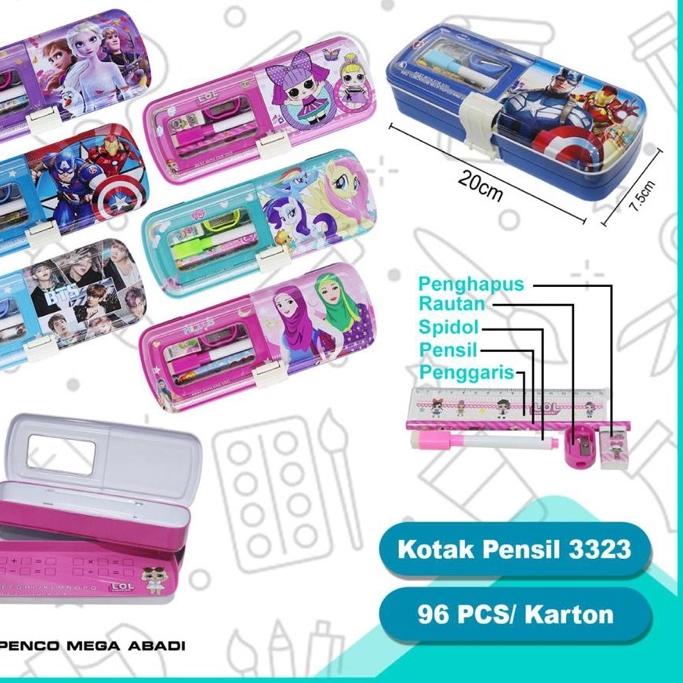 

kotak pensil B3323 tingkat ✓