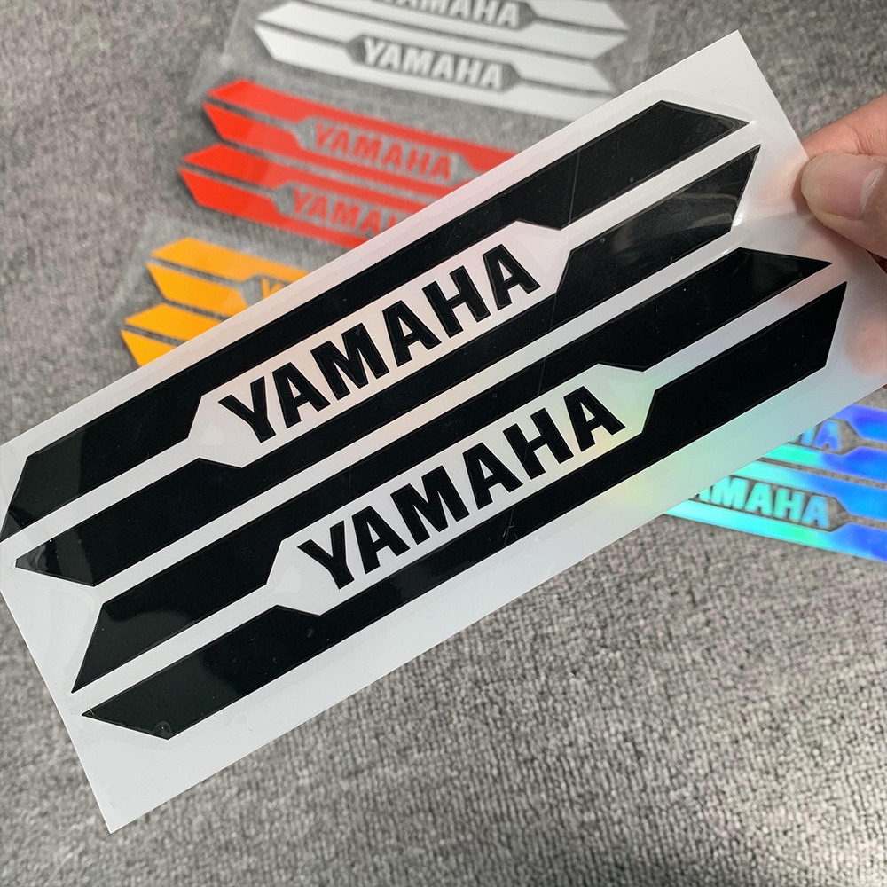 2pcs Stiker Reflektif Tahan Air Untuk Motor YAMAHA