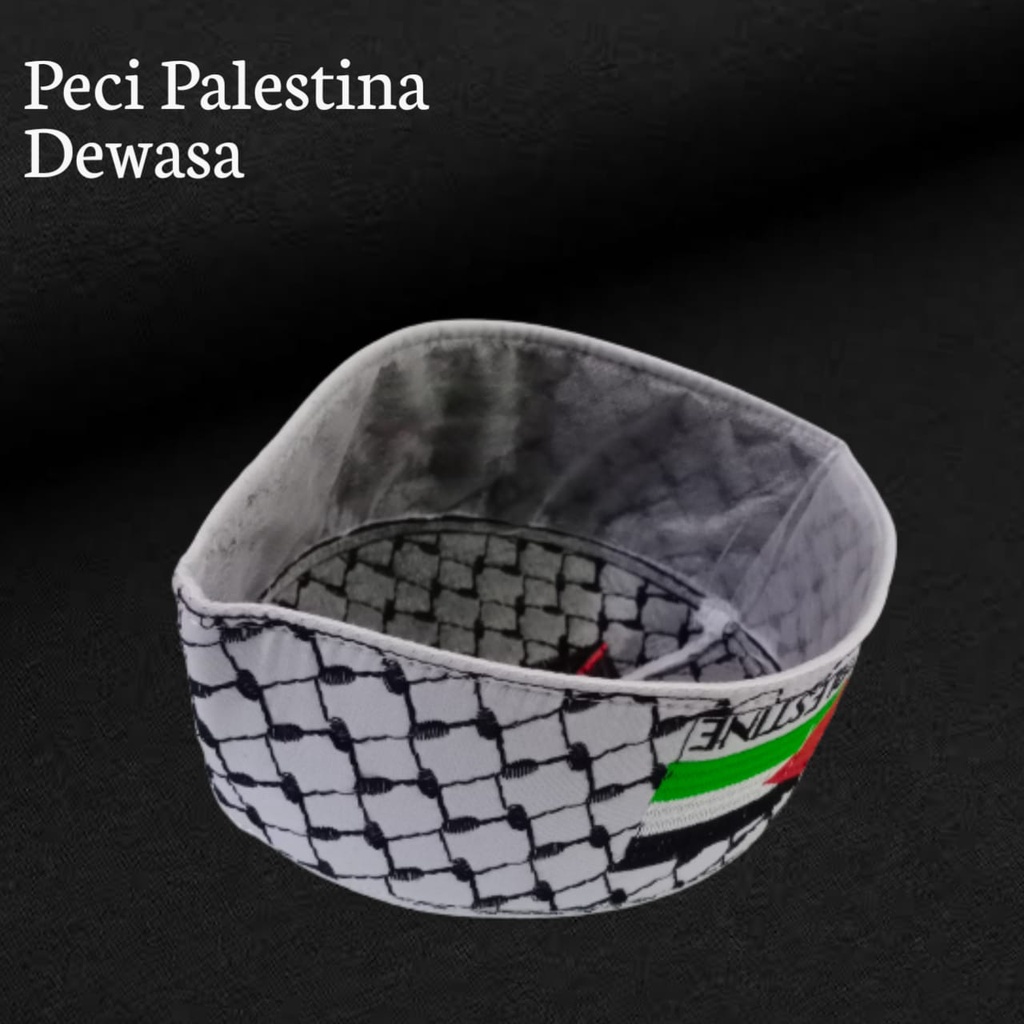 Peci palestine original/peci palestine bordir/peci palestine harga grosir