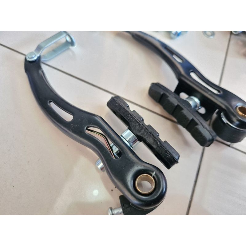 REM SEPEDA TREX V BRAKE SET FULL ALLOY SEPASANG KOMPLIT VBRAKE DEPAN BELAKANG ALUMUNIUM ALLUMUNIUM BISA MTB FEDERAL SELI LIPAT MINI MINION GUNUNG DLL STEEL BESI