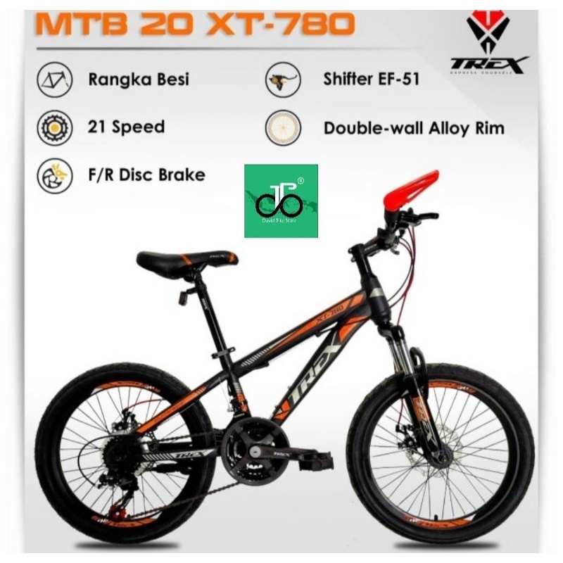 Sepeda MTB 20" Trex XT780 XT780