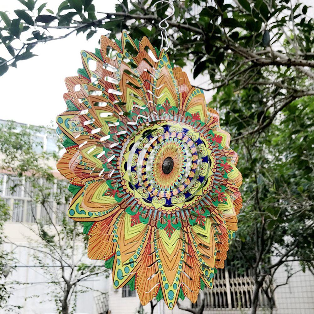 Solighter Wind Spinner Dekorasi Halaman 3D Dekorasi Taman Wind Chime