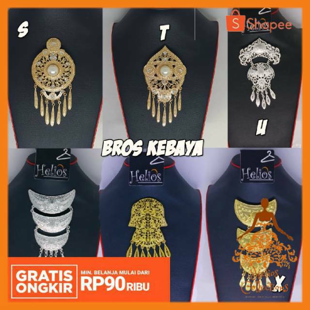 Aksesoris Kalung Bross Kebaya Kondangan Modern