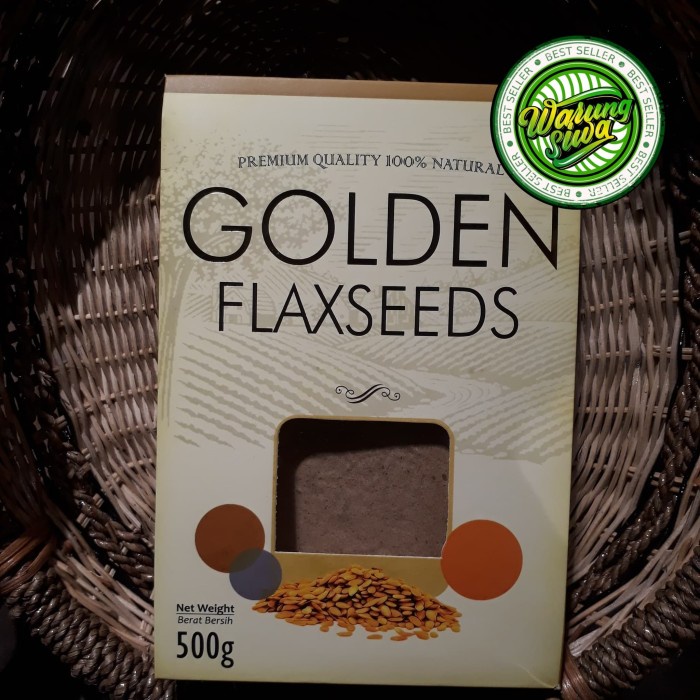 

Trio natural golden flaxseeds 500 gram