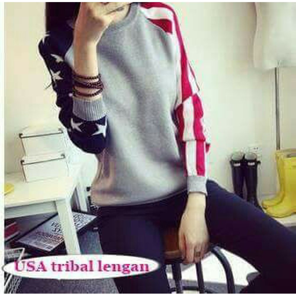 Dijual sweater USA tribal Murah