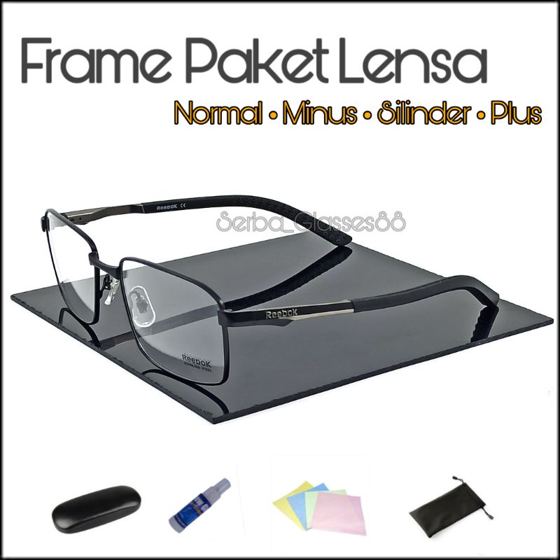 Frame Kacamata Pria minus Reebok Sporty Photocromic anti blueray berkualitas